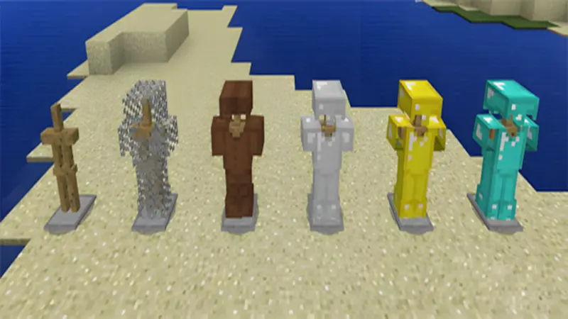 Cách Chế Tạo Giá Để Giáp Trong Minecraft 