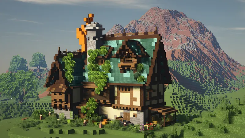 Cách Xây Nhà Biệt Thự Trong Minecraft 