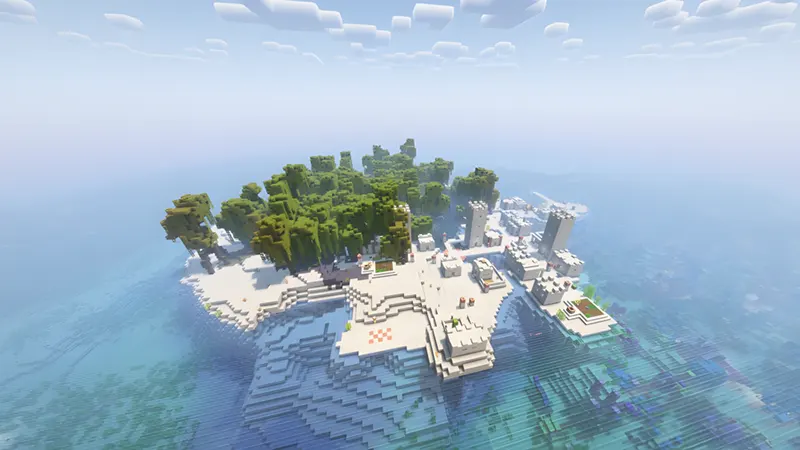 Desert Village on a Coral Reef Island