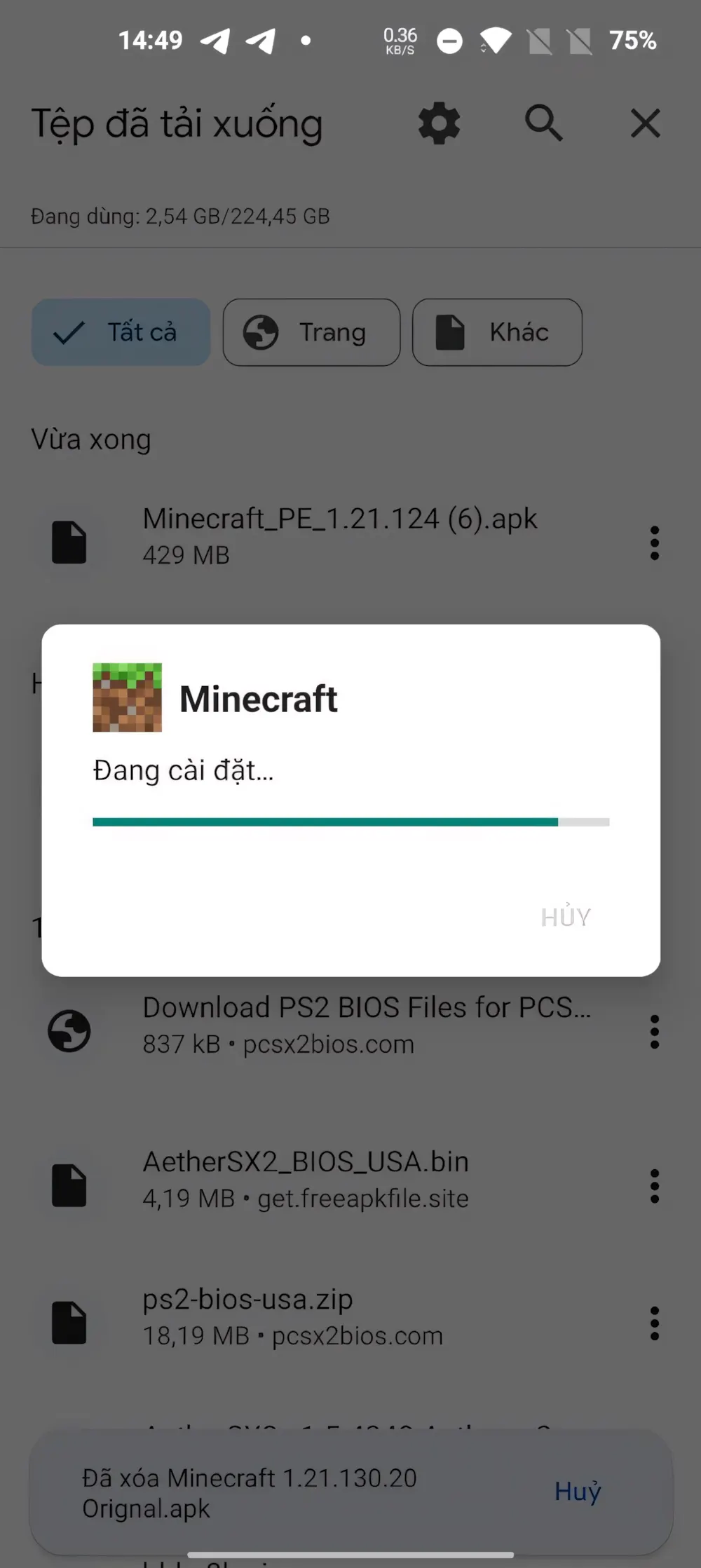 Hướng dẫn cài đặt Minecraft PE