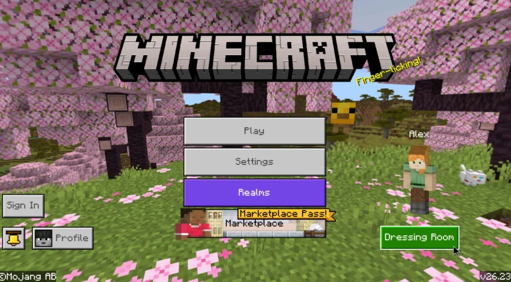 Tải Minecraft 1.26.23 bản ổn định cho điện thoại.
